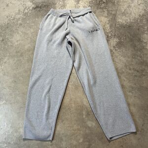 Youngla Sweatpants Womens XXL Gray Pull On Pockets Wide Leg‎ High Rise Comfort